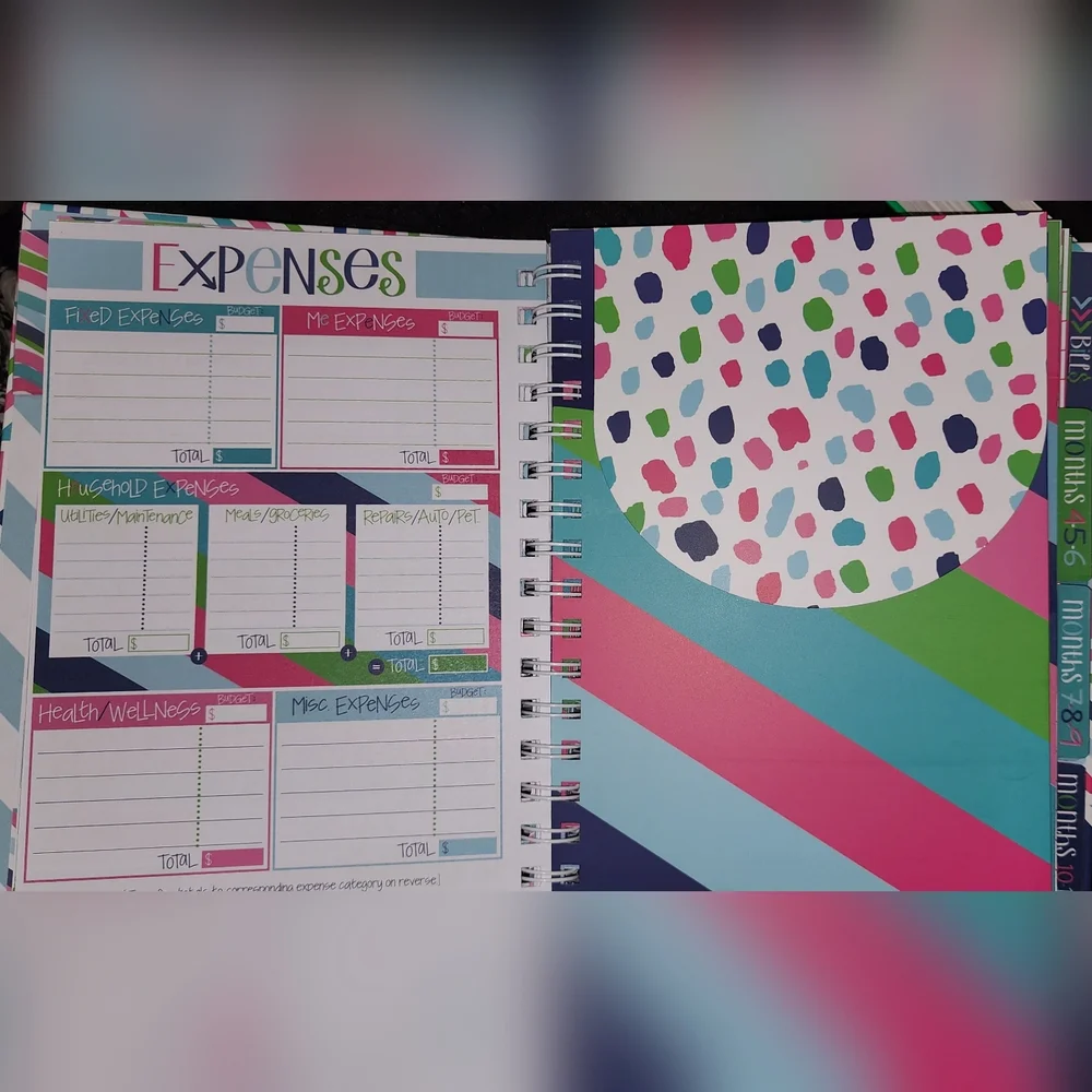 Budget Organizer - Pink, Blue, Green